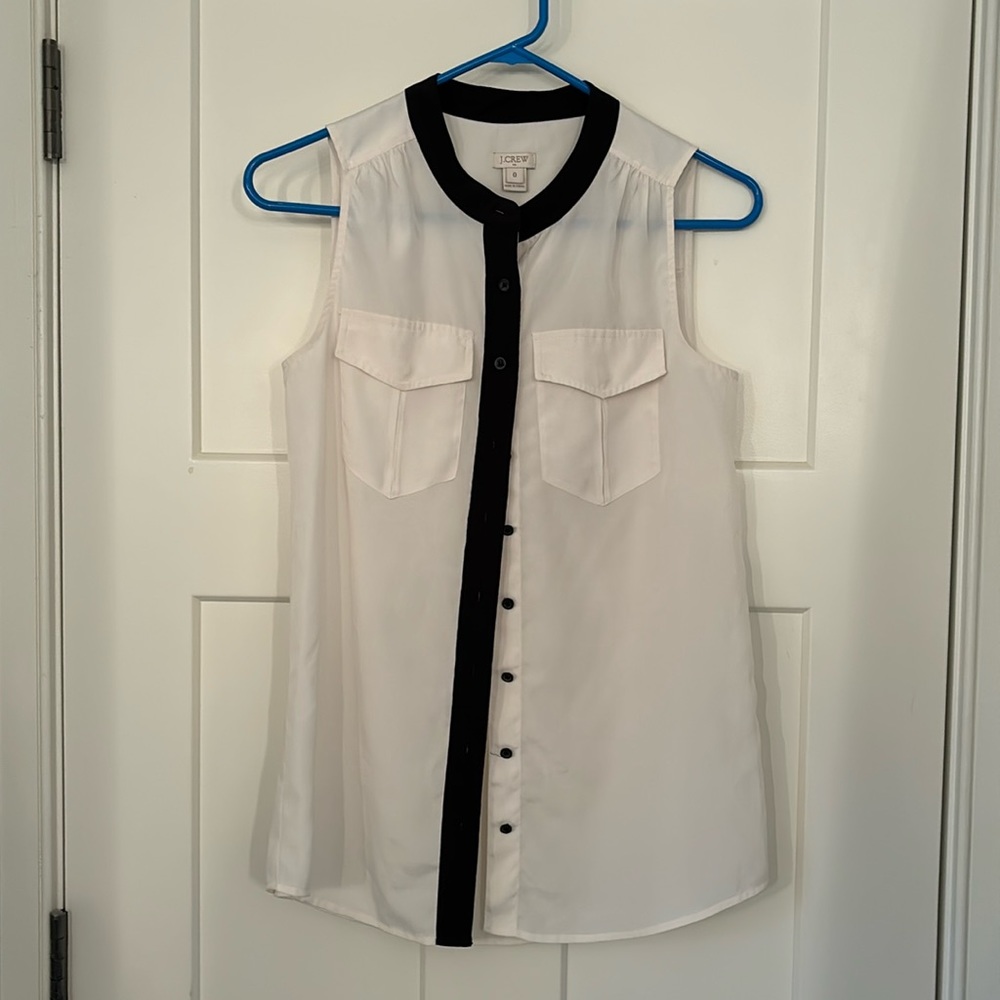 Jcrew size 0 sleeveless top